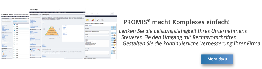 Die ganzheitliche Lösung für gute Betriebsführung, Rechtskonformität für kleine Unternehmen | Integrierte Rechtskonformität | PROMIS
